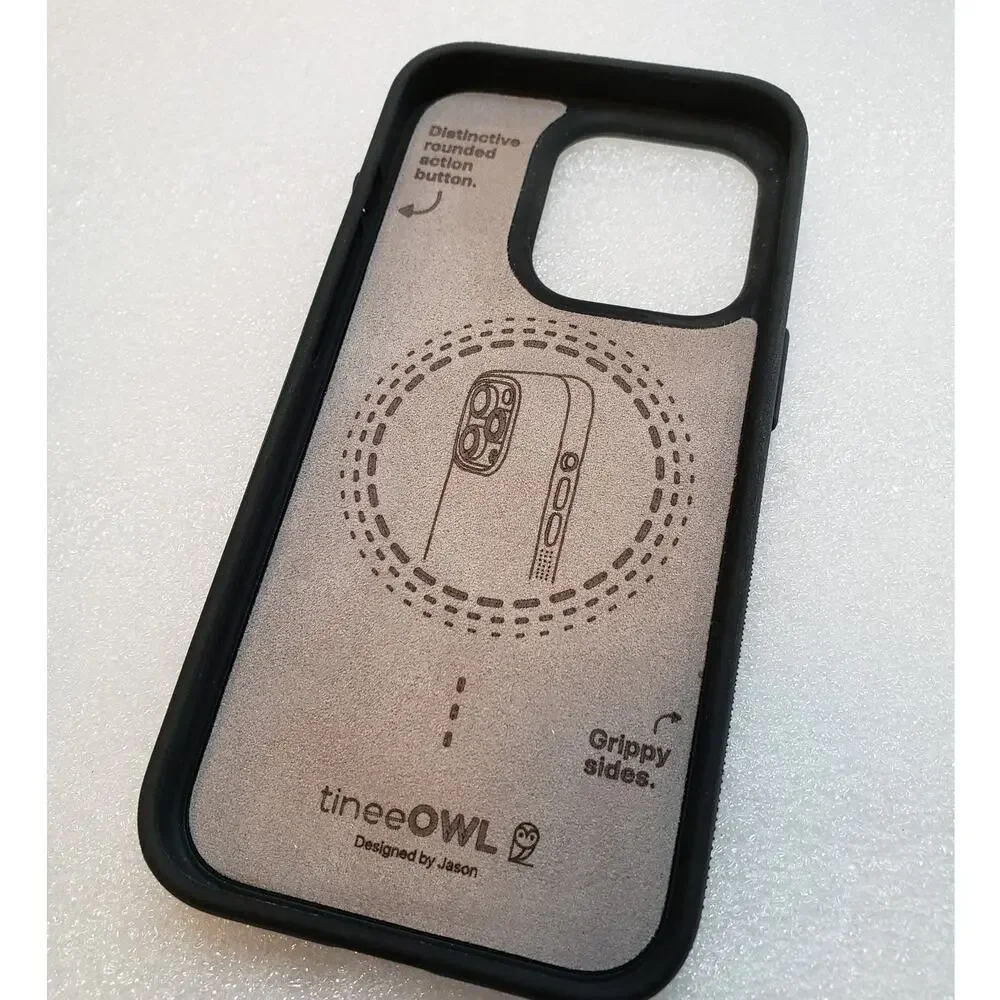 TineeOwl Magnetic Case for iPhone 15 Pro (Black)